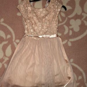 Champagne formal dress